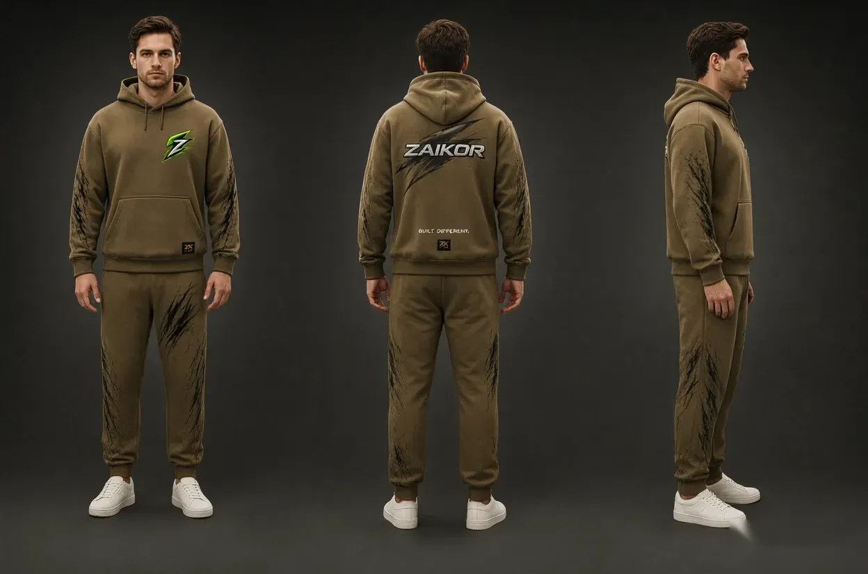 Bolt Tracksuit in Olive